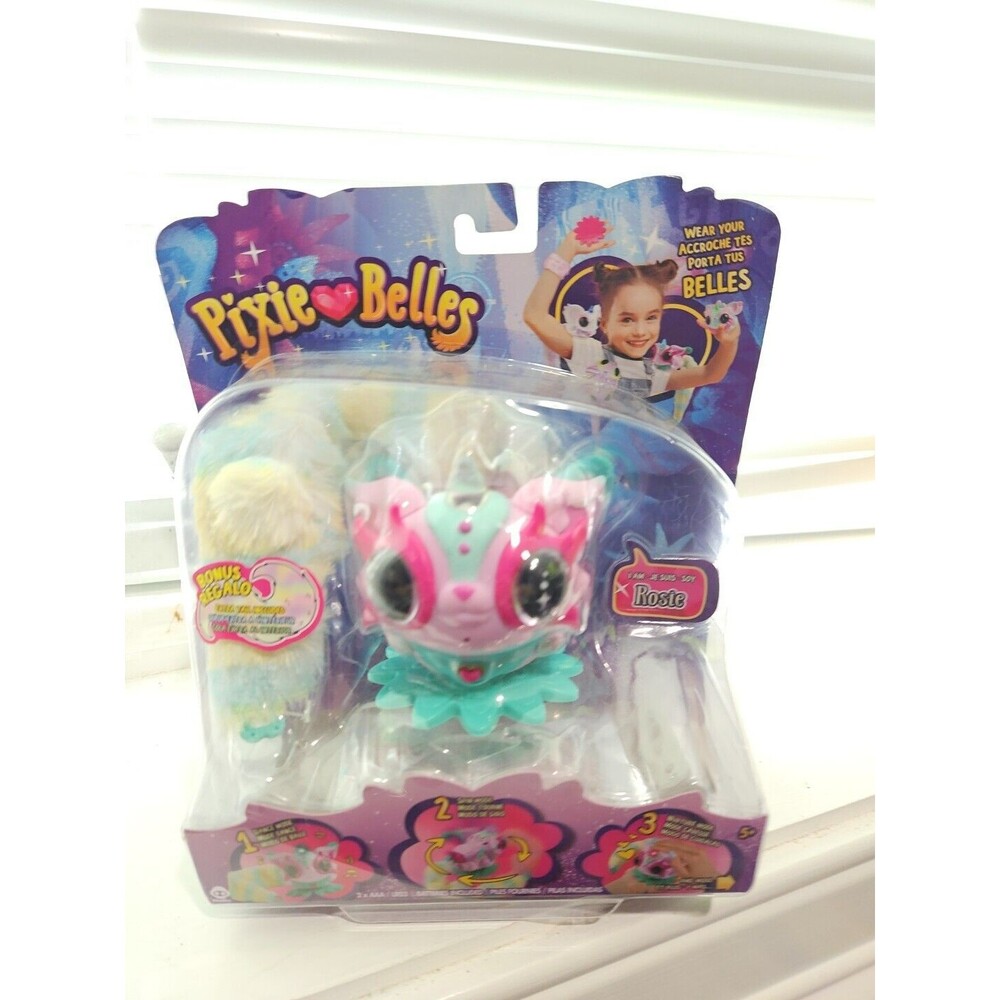 Pixie Belles - Rosie (Pink) - Interactive Electronic Pet with Bonus Tail, New